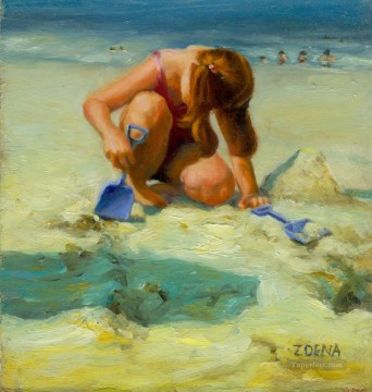 ビーチのスケールドヘレナ Oil Paintings